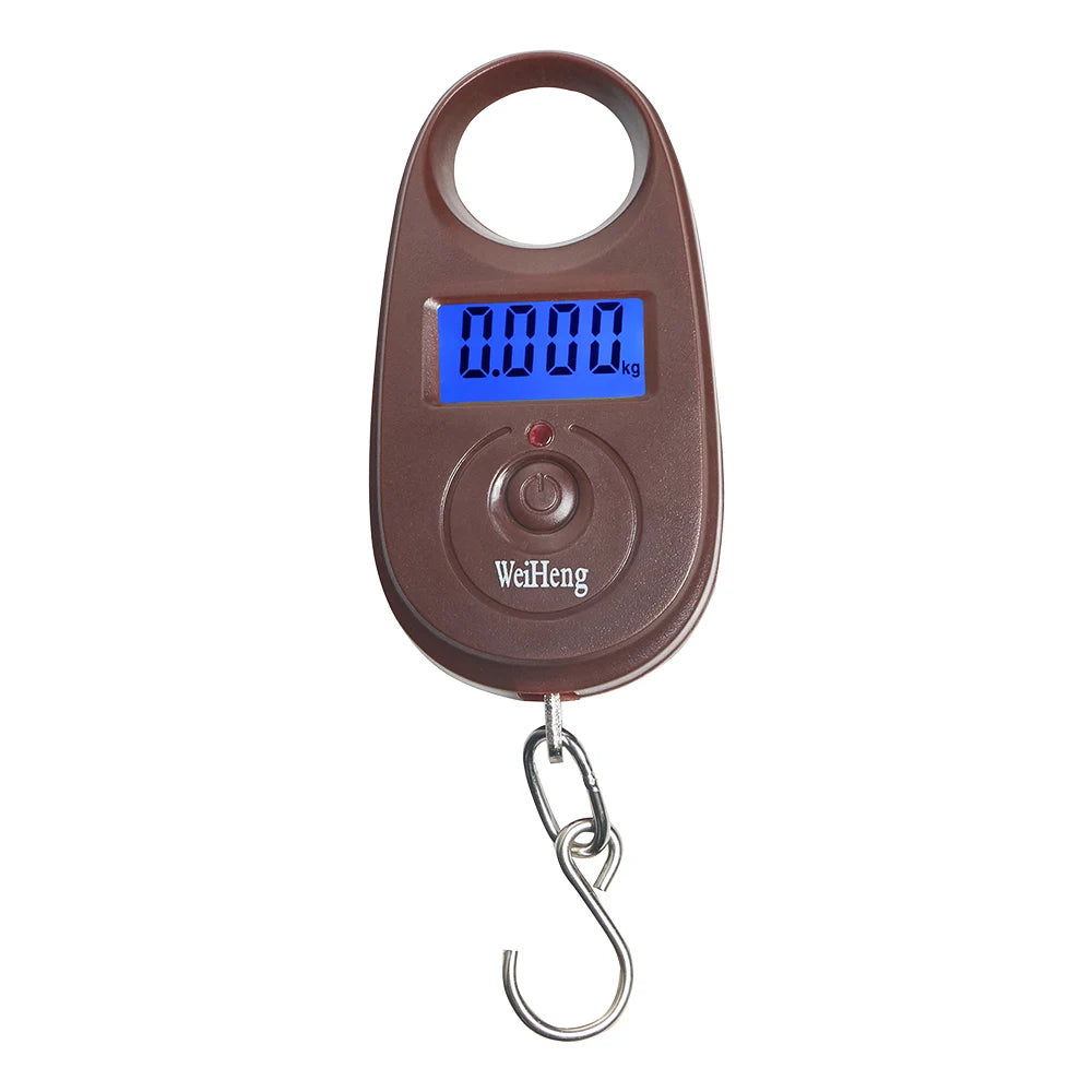 25kg 5g Mini Portable Digital Hook Scale with Backlit LCD for Luggage Fishing Weighing