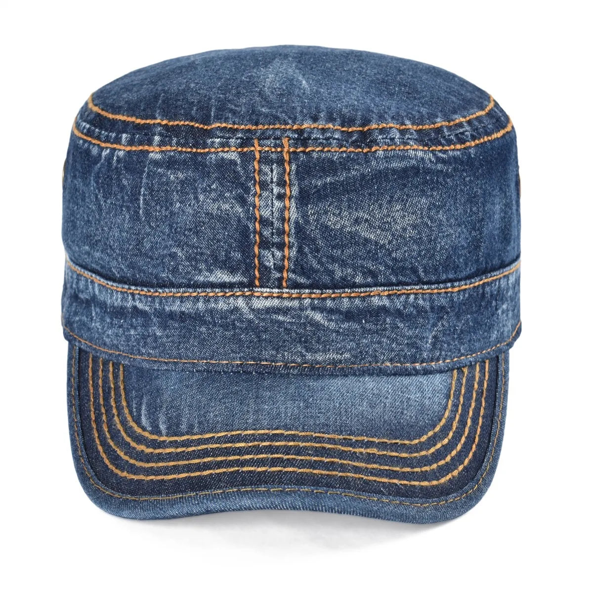 CowLost | voboom-denim-army-cap-men-washed-cotton-bucket-hat |2