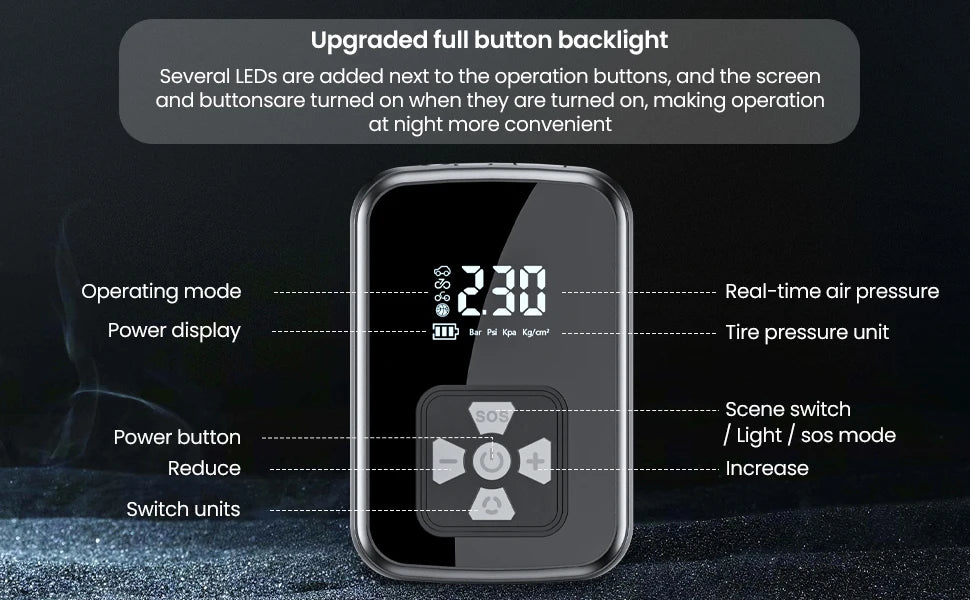 CowLost | product_id-yiju-portable-digital-electric-tire-inflator-pump-for-car-motorcycle-bicycle |12