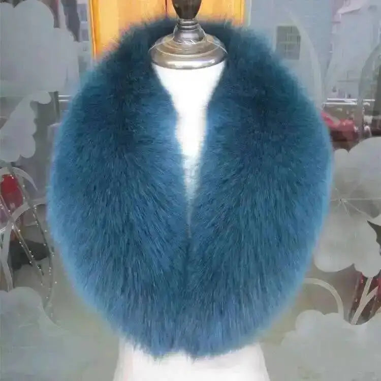 CowLost | natural-color-raccoon-fox-collar-scarf |15