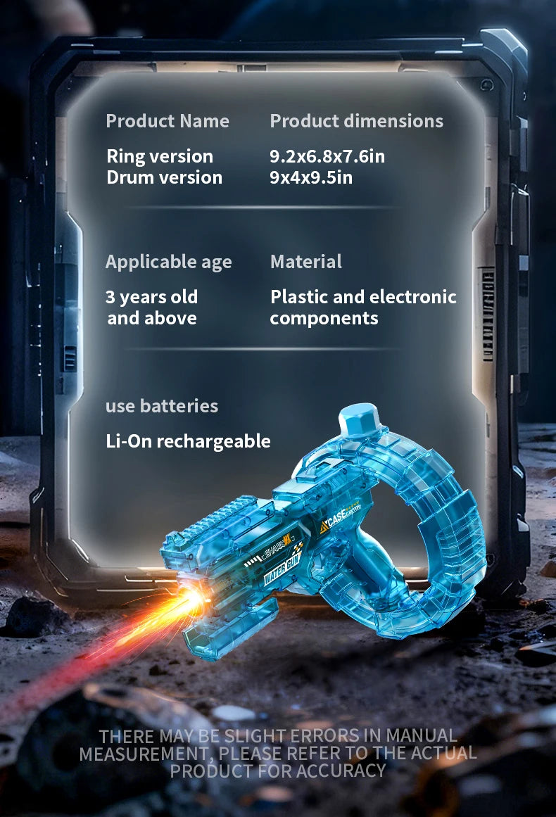 Automatic Electric High-Pressure Water Gun Toy for Outdoor Summer Fun