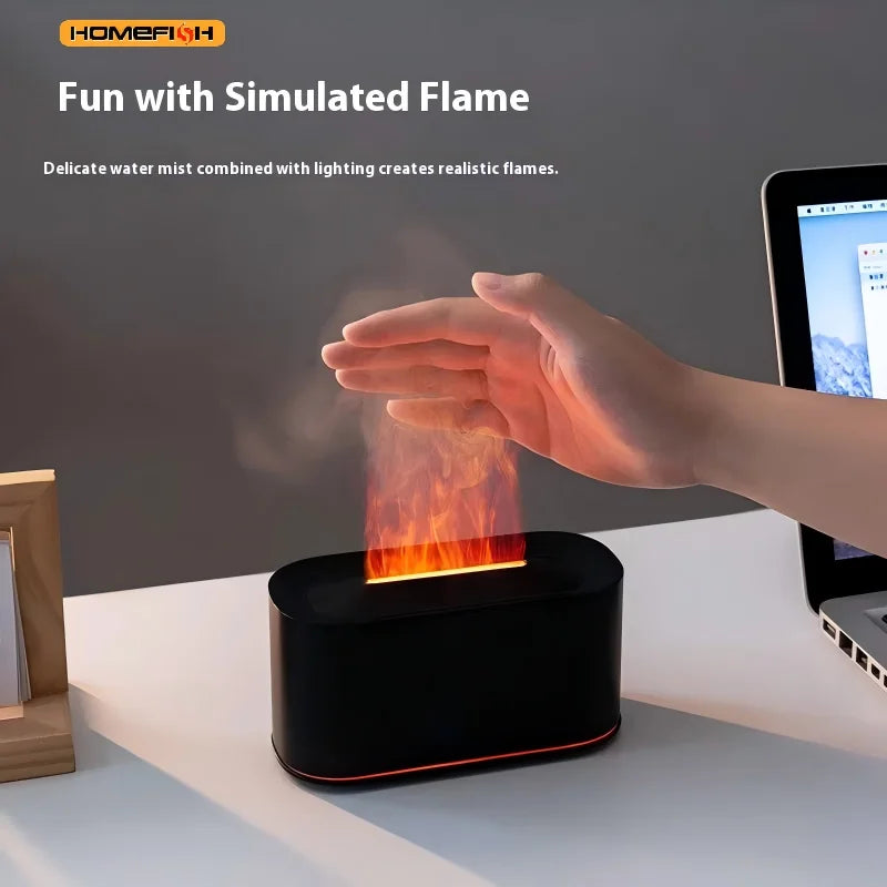 CowLost | product_id-homefish-seven-color-aromatherapy-essential-oil-lamp-wood-grain-flame-humidifier |2