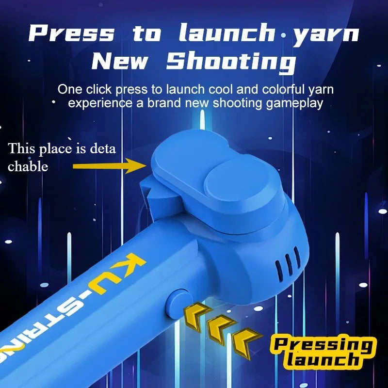 Launcher Loop Rope Toy Handheld Adjustable Speed Luminous Lasso Game for Kids and Adults