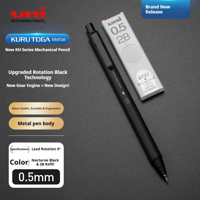 CowLost | product_id-uni-m5-kh-sunrise-orange-limited-kurutoga-0-5mm-auto-rotating-metal-mechanical-pencil-break-resistant |20