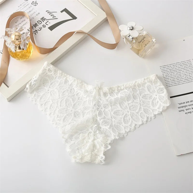 CowLost | product_id-3pcs-women-s-low-waist-lace-briefs-soft-solid-color-underwear |17
