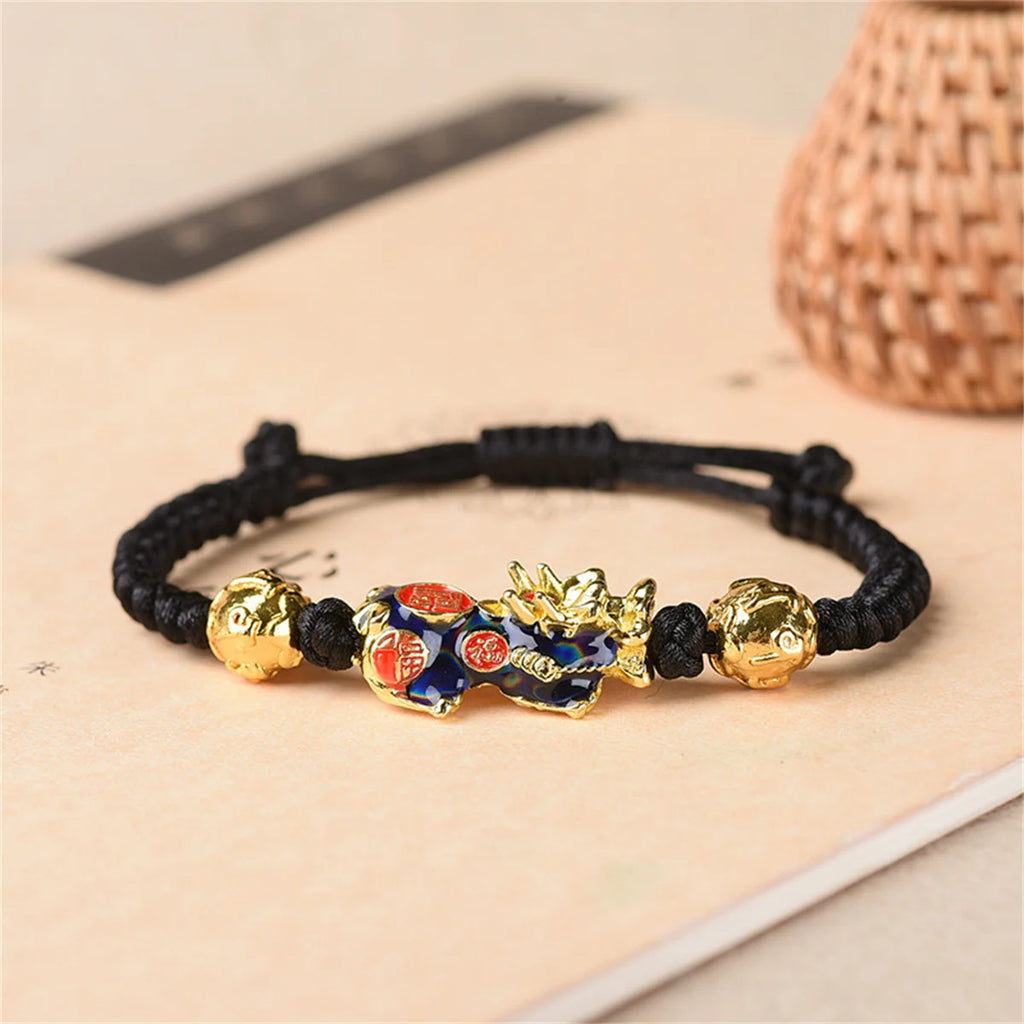 Feng Shui Pixiu Changing Color Prayer Beads Bracelet for Men and Women