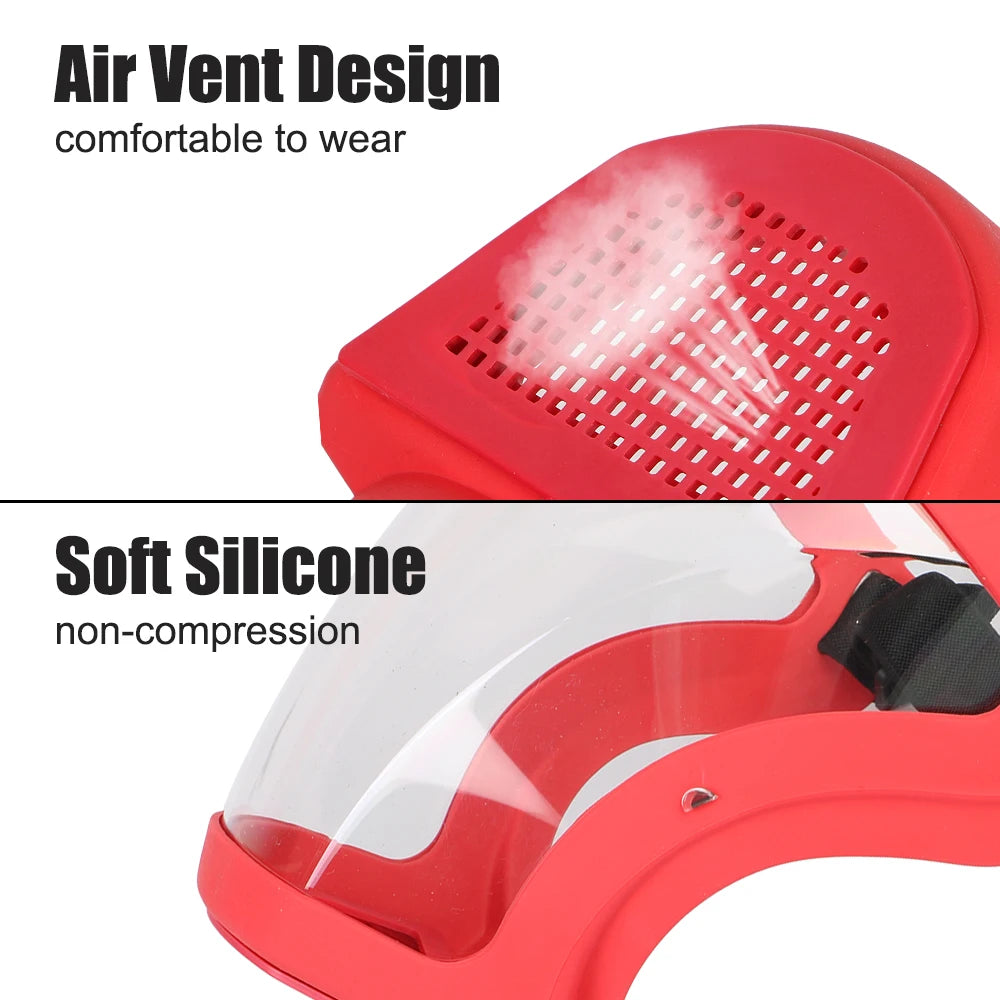 CowLost | kitchen-tool-full-face-shield-oil-splash-proof-mask-motorcycle-bicycle-cycling-dusting-mask-protection-face-cover-with-filters |7
