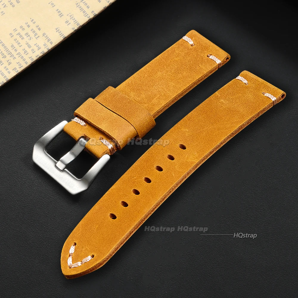 CowLost | product_id-handmade-vintage-brown-cowhide-leather-watchband-18-26mm-for-panerai-pam111-441-men |8