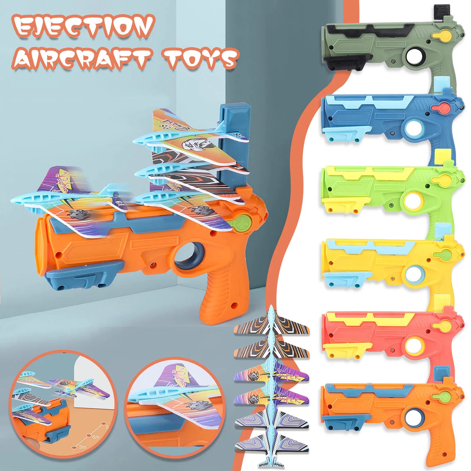 CowLost | airplane-launcher-bubble-catapult-with-6-small-plane-toys-shooting-game-gift-for-kids |7