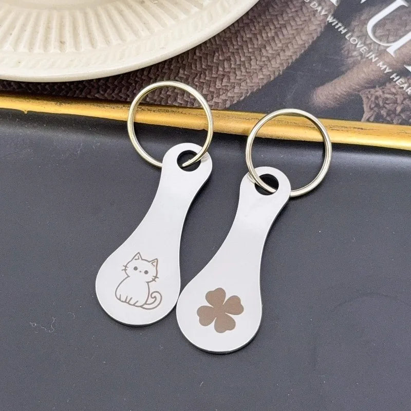 Shopping Cart Token Keychain Metal Coin Holder Trolley Keyring