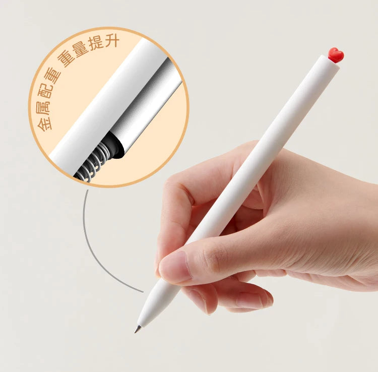 CowLost | product_id-kaco-first-cute-love-0-5mm-black-ink-gel-pen-set-rotating-ballpoint-for-valentines-day-gift |6