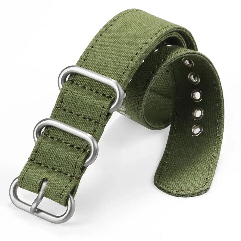 CowLost | product_id-canvas-nylon-watch-strap-with-stainless-steel-buckle-for-seiko-smartwatches-18-20-22-24mm |6