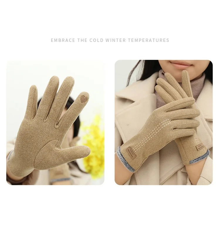 CowLost | winter-womens-gloves-vintage-windproof-touch-screen |10