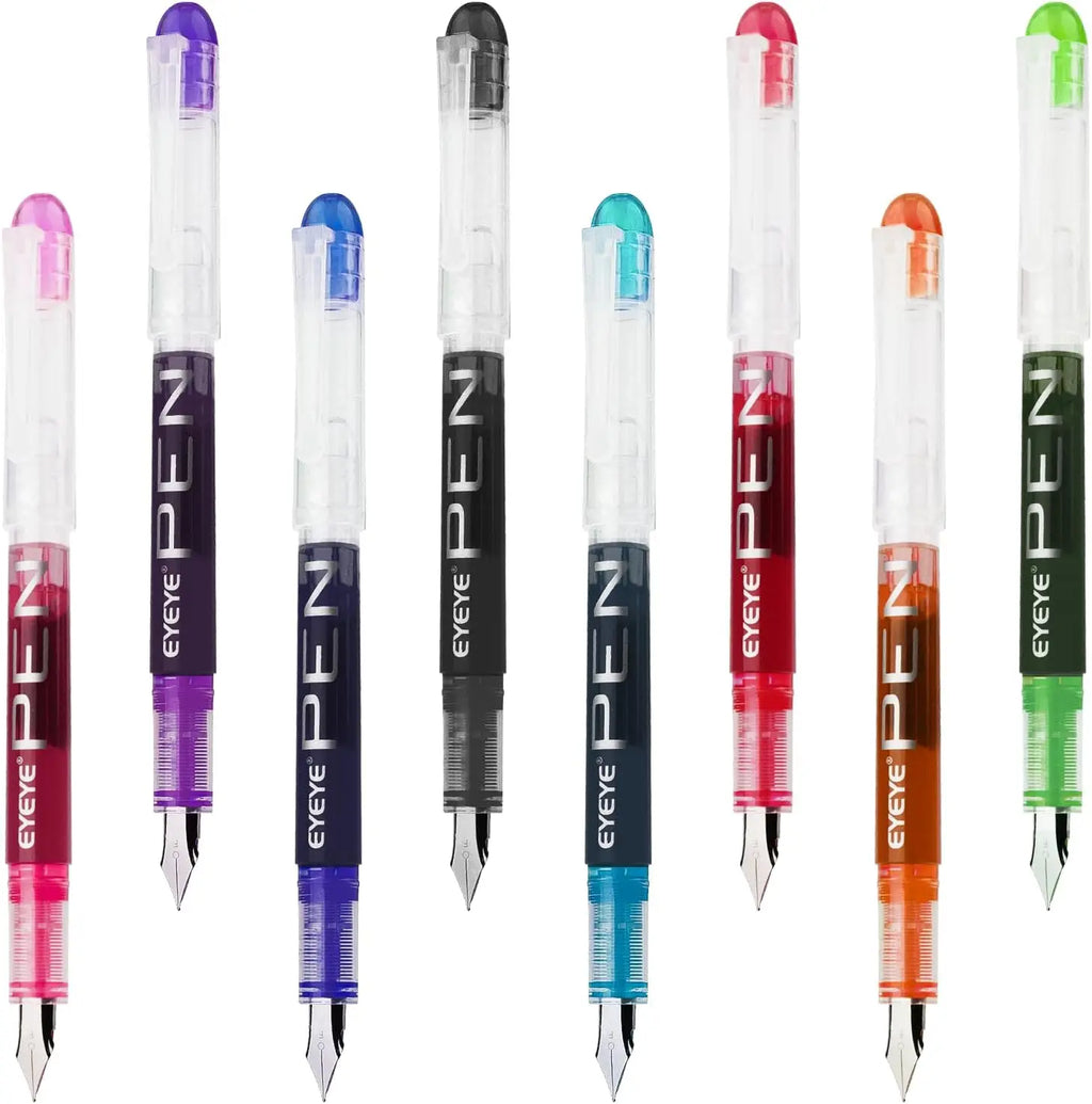 CowLost | pens-product_id-disposable-straight-fountain-pens-with-quick-drying-ink-smooth-multicolor-writing-set |12