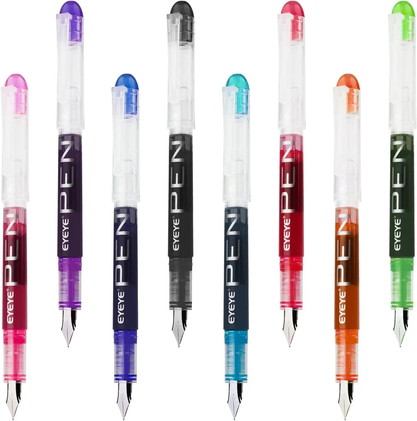 CowLost | pens-product_id-disposable-straight-fountain-pens-with-quick-drying-ink-smooth-multicolor-writing-set |12