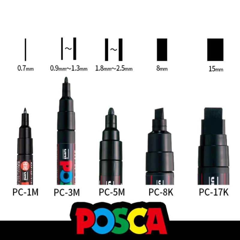 CowLost | product_id-5pcs-posca-marker-pens-set-pc-1m-3m-5m-8k-17k-black-white-colors-acrylic-graffiti-poster |1