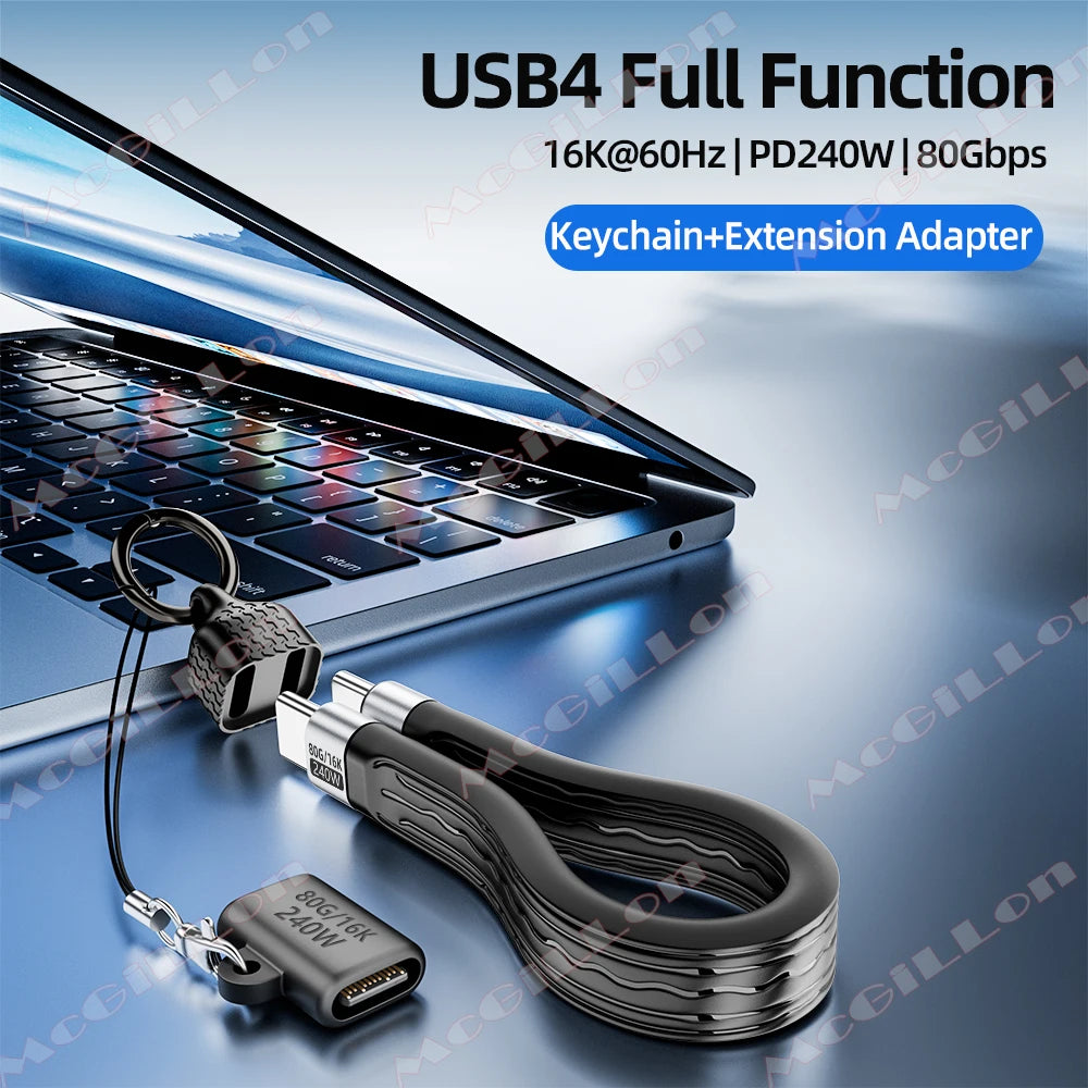 CowLost | product_id-keychain-usb4-gen4-240w-80gbps-usb-c-to-usb-c-fast-charging-data-cable |7