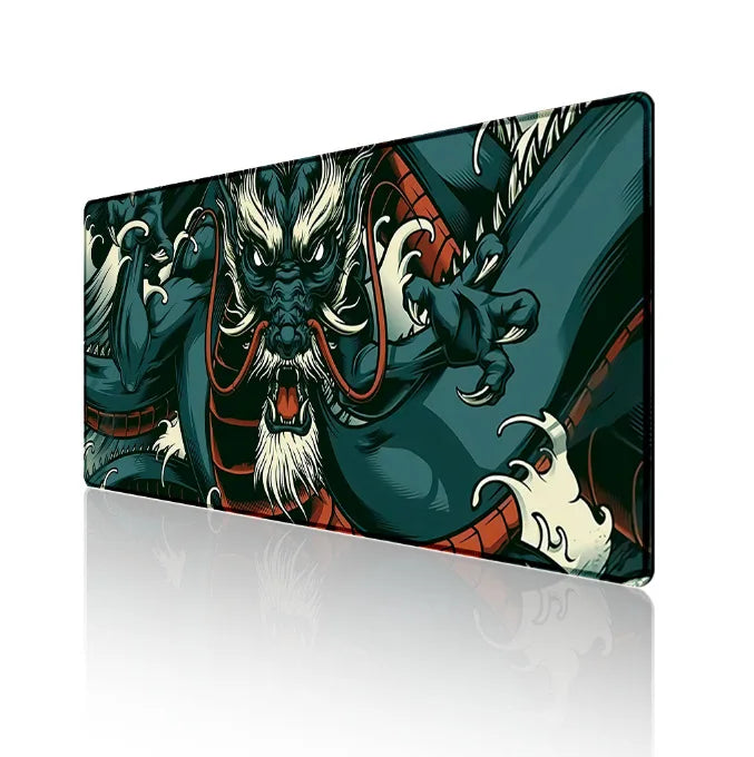 CowLost | japanese-dragon-large-gaming-mousepad |12