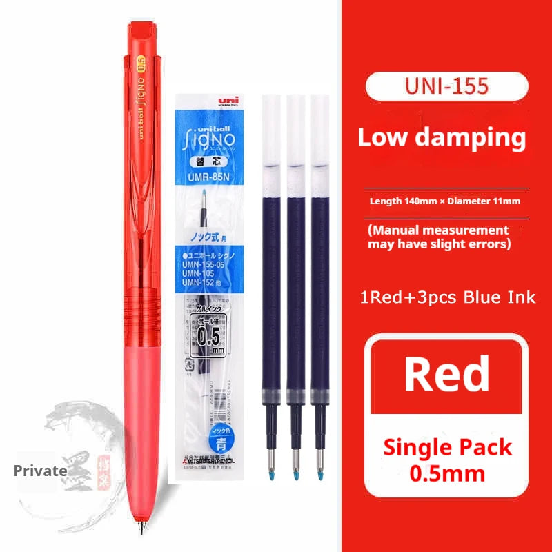 CowLost | product_id-mitsubishi-uni-signo-umn155-gel-pen-0-38-0-5mm-black-red-blue-quick-dry-smooth-low-friction |30
