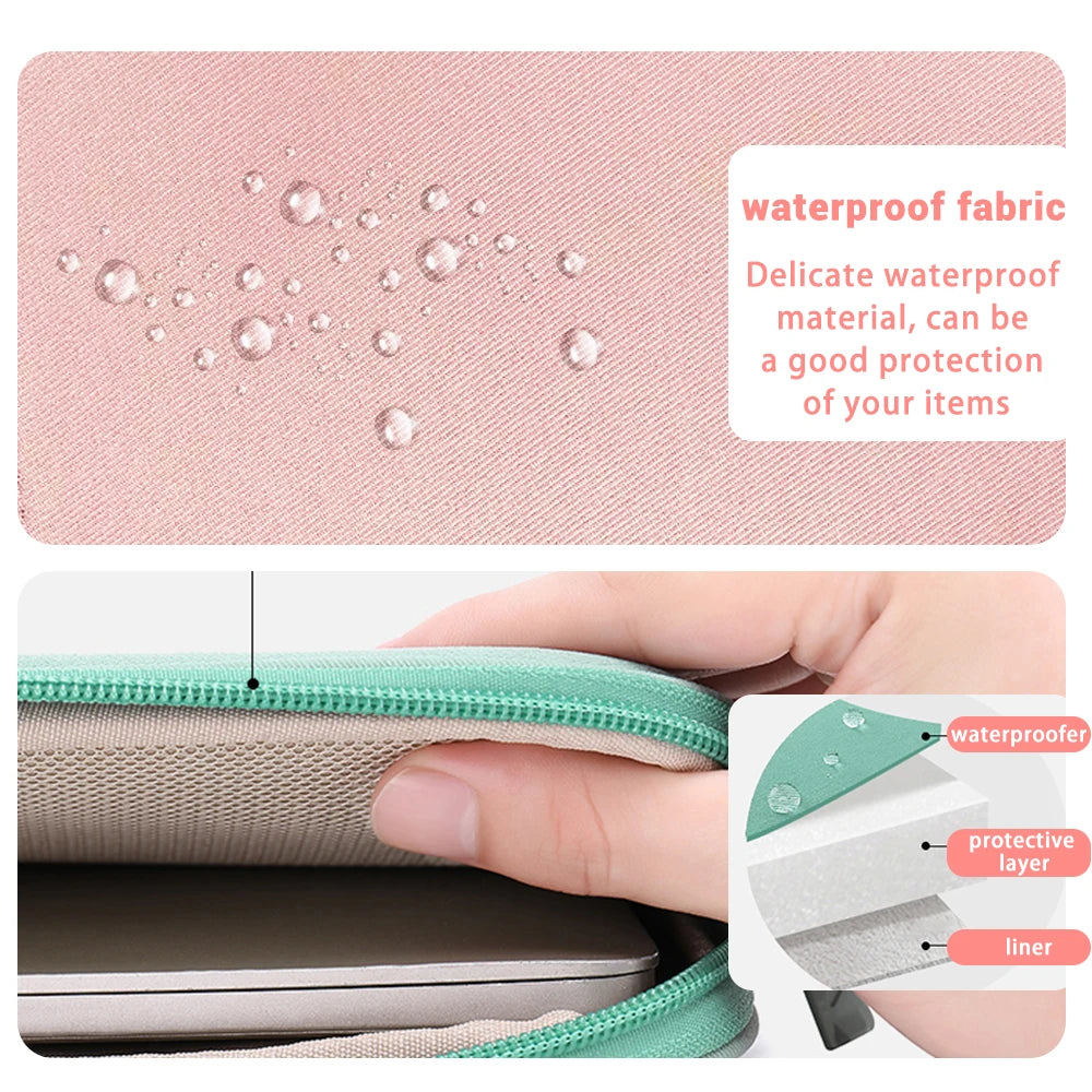 CowLost | grid-cases-tablet-sleeve-bag-7-9-12-9-inch-handbag-for-ipad-pro-samsung-xiaomi |9