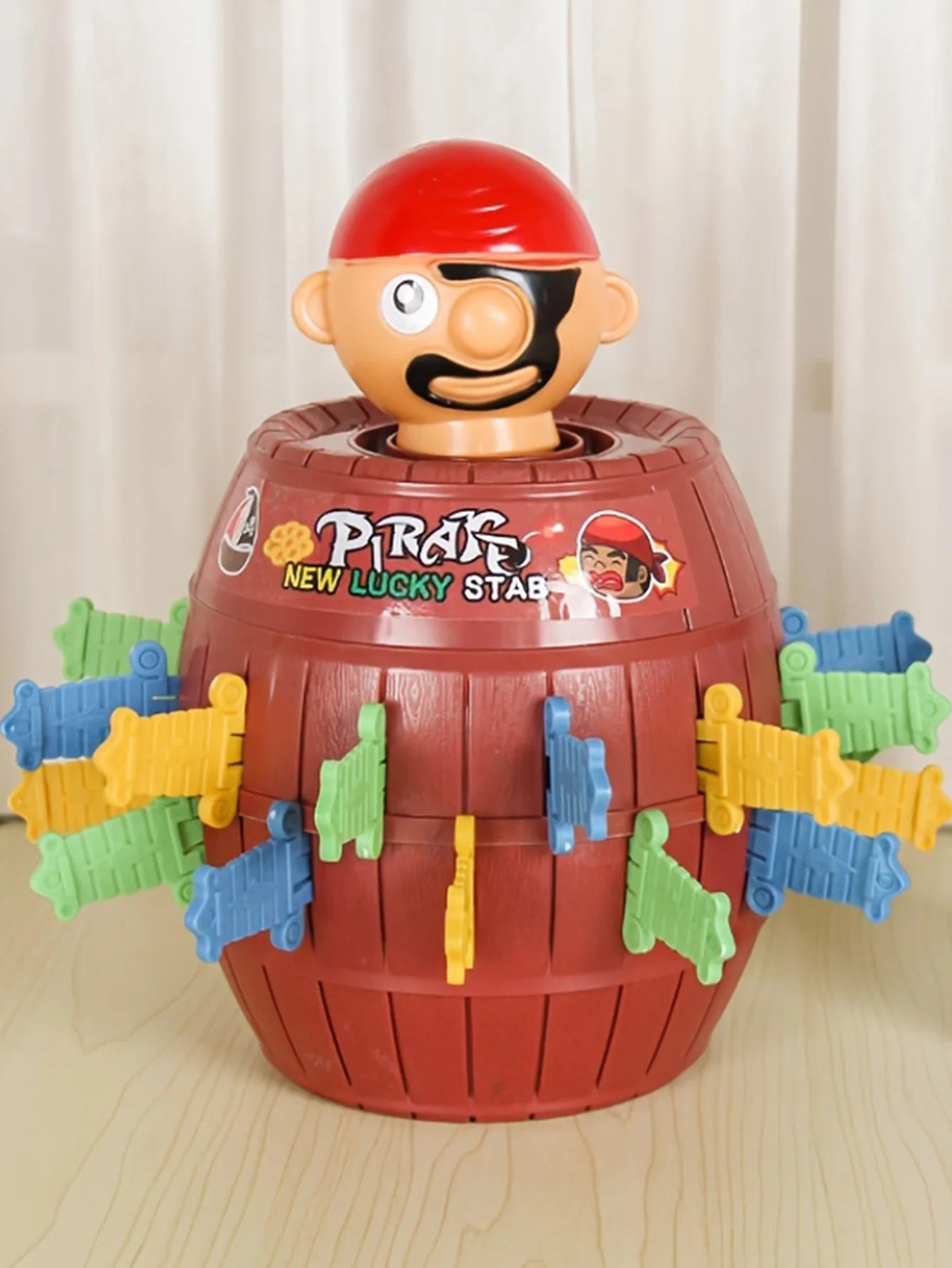 CowLost | product_id-pirate-bucket-interactive-childrens-toy-board-game-prank-sword-insertion-wooden-bucket |12