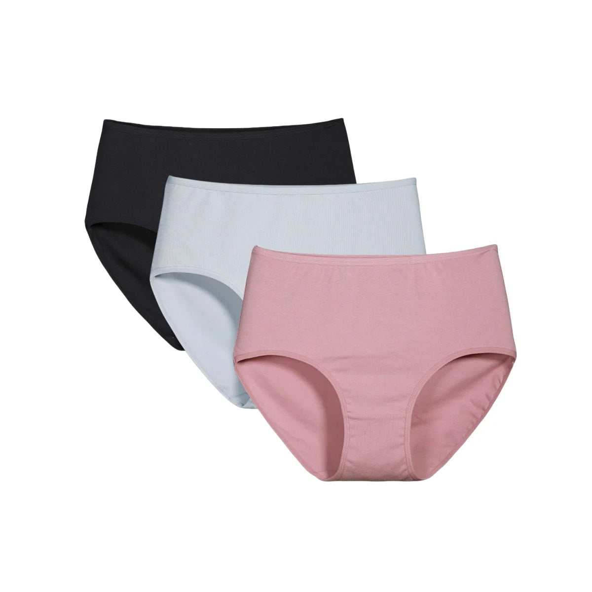 CowLost | product_id-3pcs-womens-cotton-high-waist-solid-color-briefs-xs-2xl |16