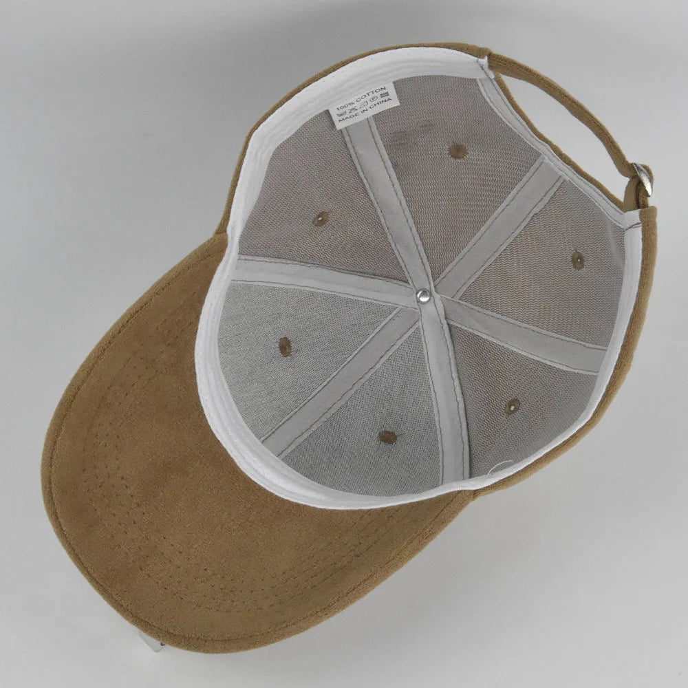 CowLost | solid-suede-retro-baseball-caps-for-men-women |20