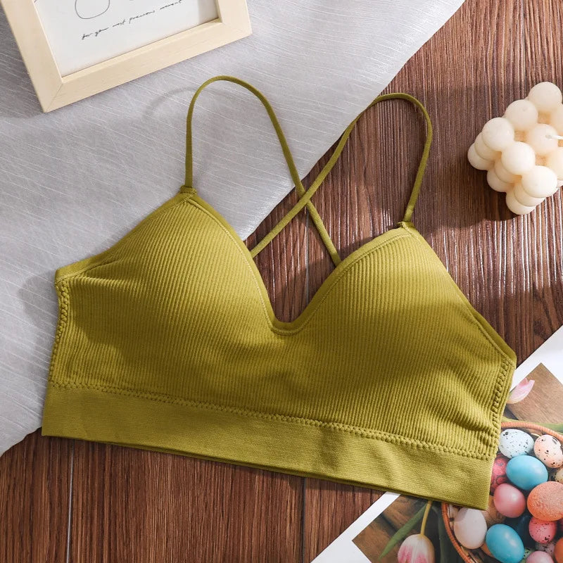 CowLost | product_id-seamless-wire-free-push-up-deep-v-bralette-for-women |15