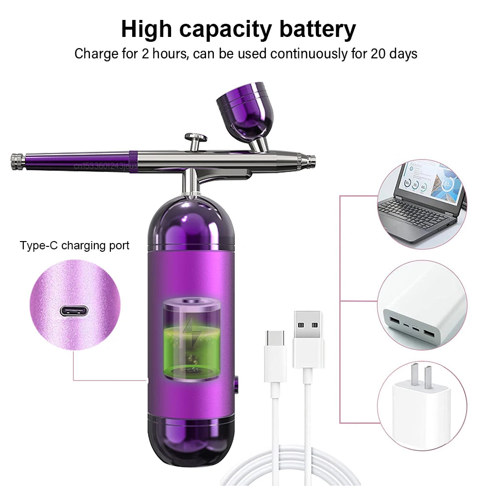 CowLost | airbrush-nails-with-compressor-portable-airbrush-nail-machine |12
