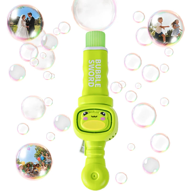 Cute Animal Bubble Machine with Colorful Lights and Smoke for Summer Party Toy