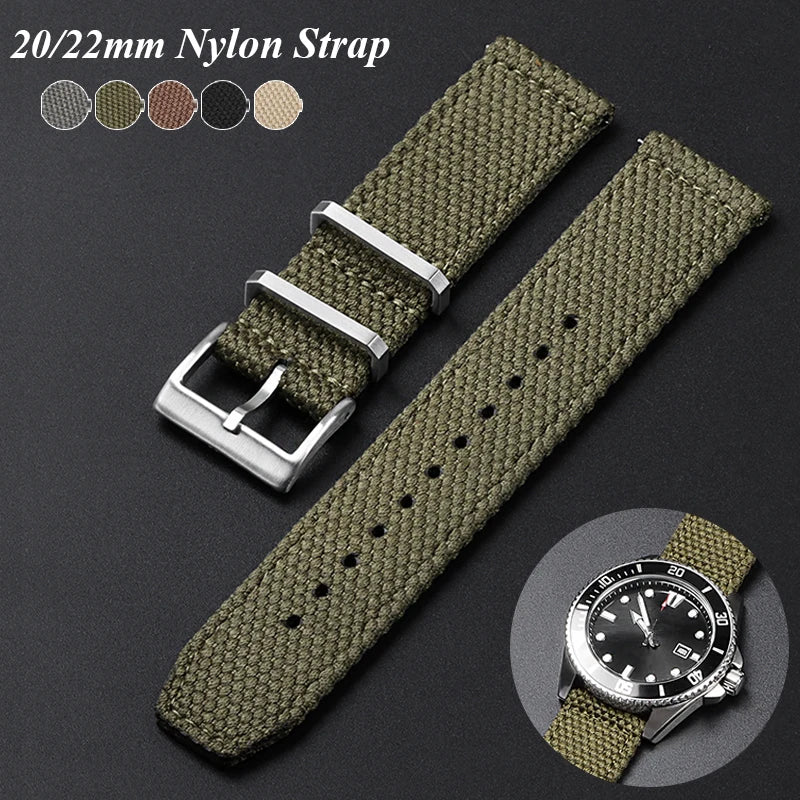CowLost | product_id-universal-nylon-quick-release-sport-watch-strap-20mm-22mm-black |1