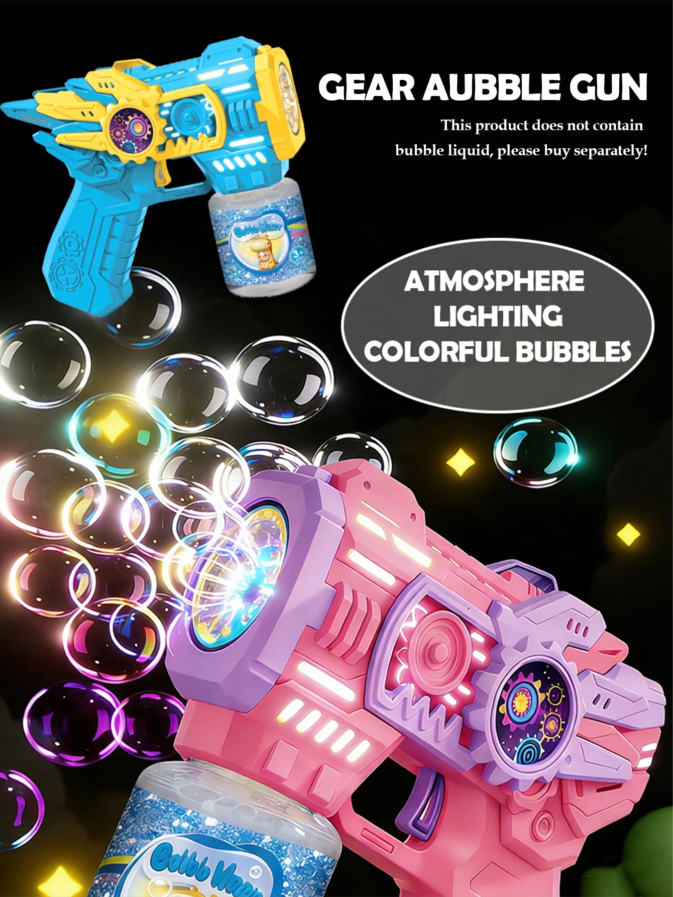 CowLost | product_id-electric-bubble-gun-toy-for-kids-handheld-automatic-outdoor-summer-gift-no-bubble-liquid |10