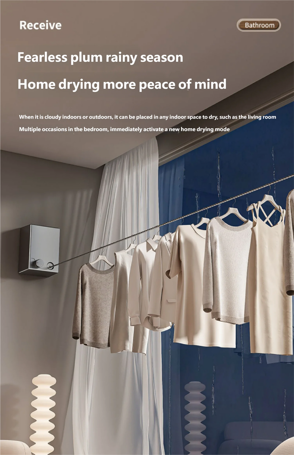 CowLost | paint-product_id-retractable-stainless-steel-space-saving-clothesline-drying-rack |13