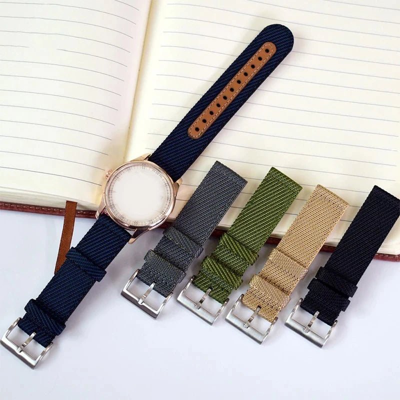 CowLost | product_id-universal-nylon-quick-release-wrist-strap-for-rolex-18-20-22mm-unisex-nylon-leather-band |2