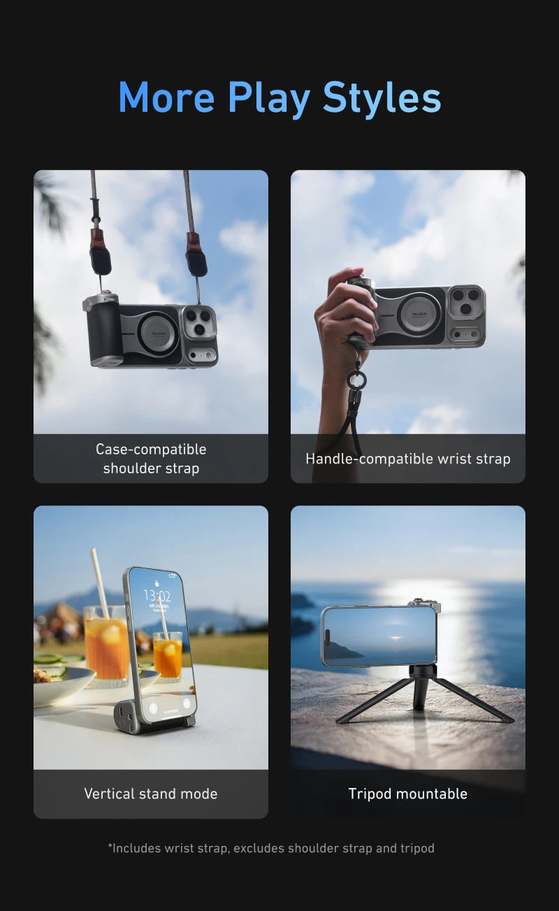 CowLost | telesin-master-grip-set-for-iphone17-pro-max-magnetic-phone-camera-hand-grip |20