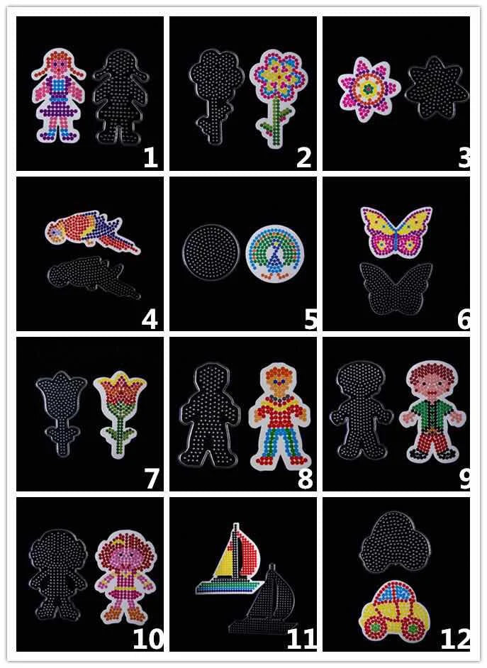 5mm Hama Beads Plastic Stencil Template for Perler DIY Pixel Beads Pegboard Puzzle