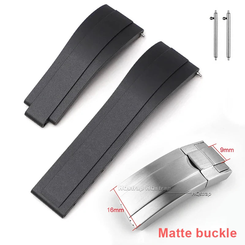 CowLost | bracelets-product_id-20mm-black-silicone-watchband-for-rolex-daytona-submariner-gmt-oyster-tpu-rubber-strap |23