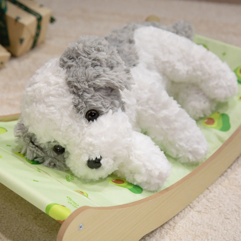 CowLost | fencing-barriers-sleeping-position-baby-dog-plush-toy-32-42-48cm-soft-stuffed-animal |5