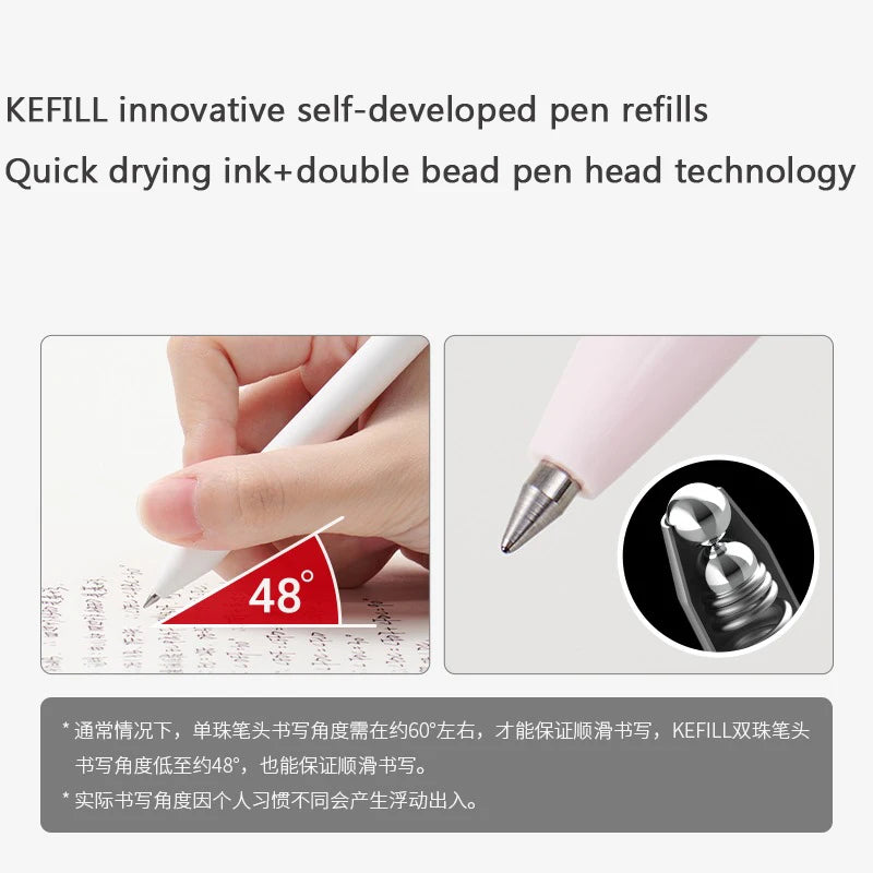 CowLost | product_id-6pcs-kaco-good-gel-pen-set-0-5mm-black-ink-press-high-capacity-for-students |5