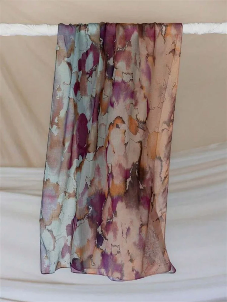 CowLost | bohemian-print-women-watercolor-soft-muslim-hijab |16