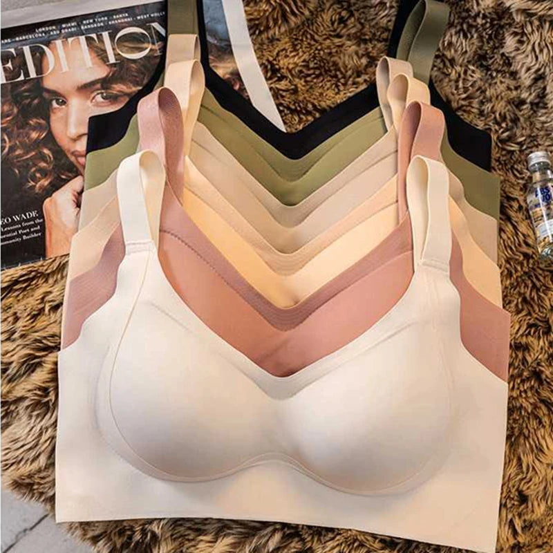 CowLost | high-quality-traceless-womens-bra-lifting-small-breasts-gathered-yoga-underwear-no-steel-rings-prevent-sagging-comfortable-fit |6