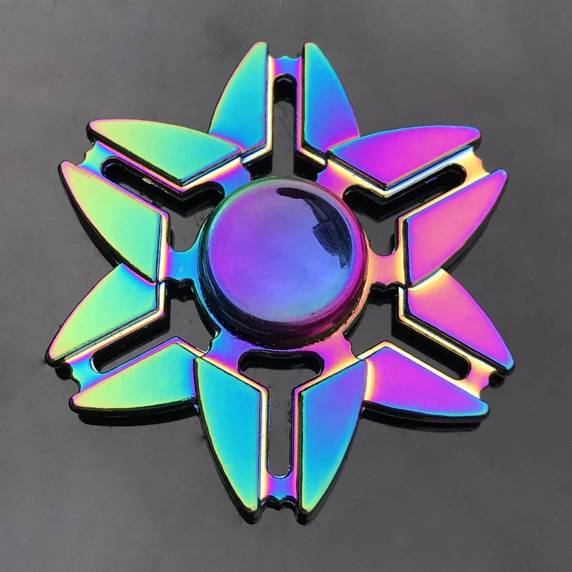 CowLost | product_id-metal-rainbow-gradient-fidget-spinner-r188-mute-bearing-anti-anxiety-edc-hand-toy |4