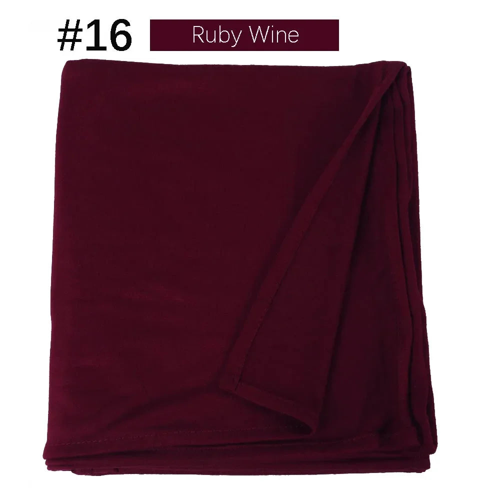 CowLost | muslim-women-stretchy-jersey-hijab-plain-cotton |33