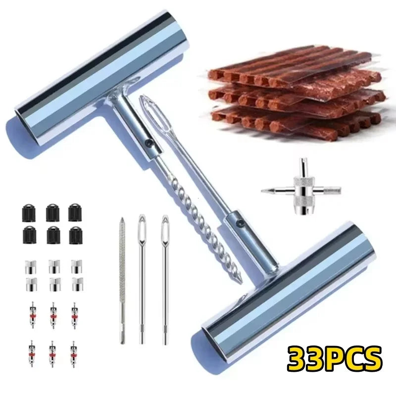 CowLost | 33-57pcs-auto-tire-repair-set-puncture-repair-tools |12