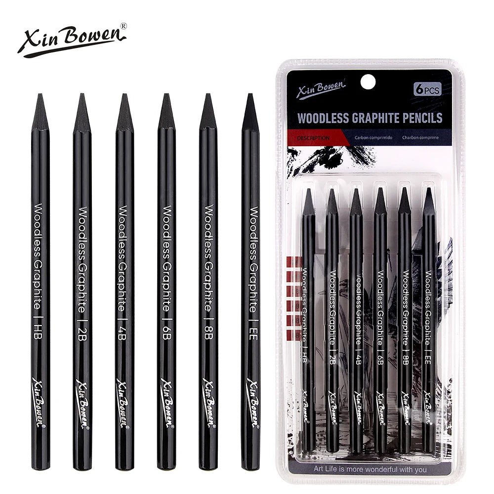 CowLost | wood-free-graphite-sketching-carbon-pencil-set |16