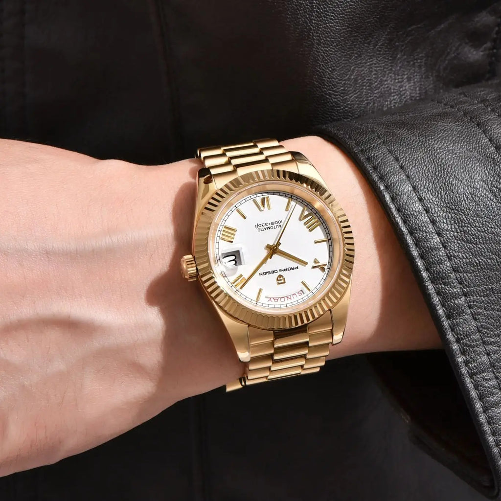 CowLost | pagani-design-mens-watches-dd40-gold-white-luxury-automatic-watch |2