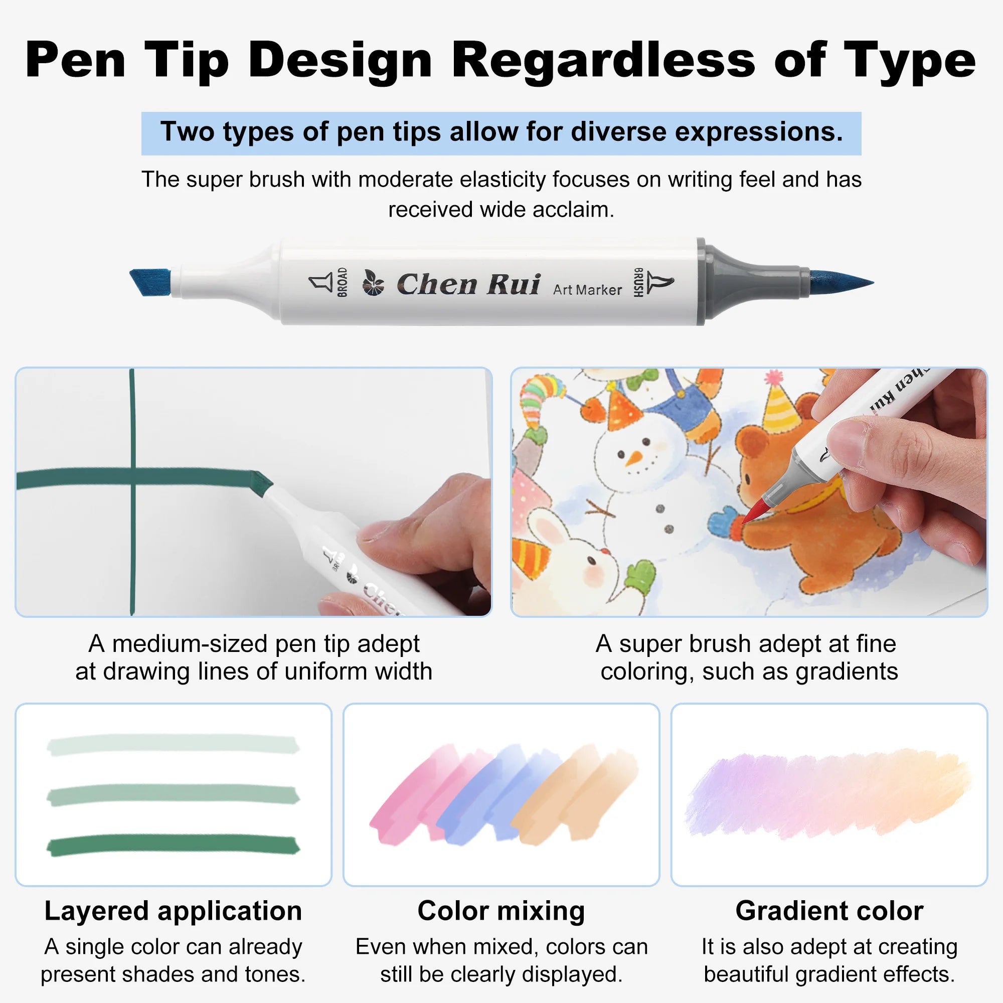 CowLost | product_id-chen-rui-168-color-dual-tip-permanent-art-markers-with-brush-chisel-tips |3