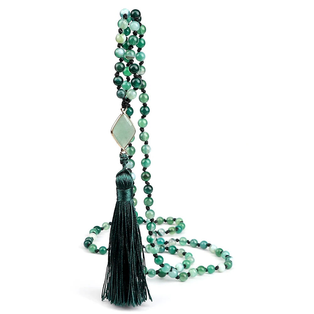 CowLost | handbags-bohemian-108-beaded-mala-tassel-necklace-natural-stone-yoga-jewelry |17