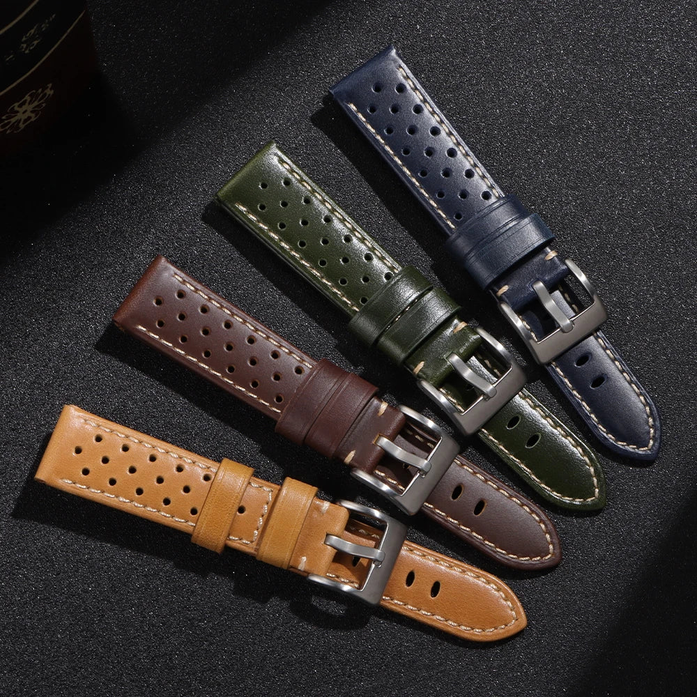 CowLost | watch-bands-product_id-hqstrap-genuine-leather-watch-strap-18-24mm-unisex-breathable-black-brown-blue |1