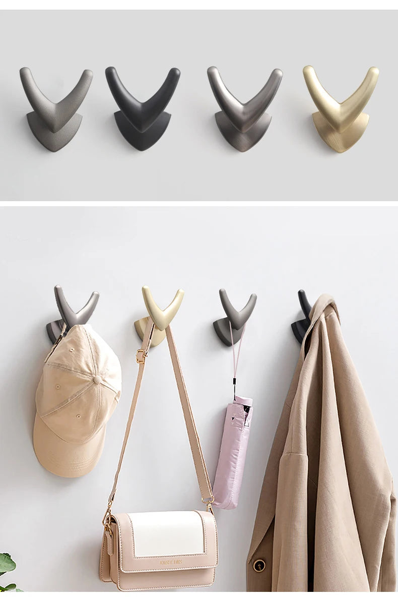 CowLost | modern-minimalist-zinc-alloy-black-clothes-hook-furniture |18